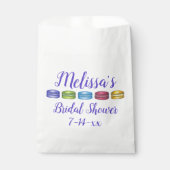 Pastel French Macaron Cookie Vrijgezellenfeest Bedankzakje (Voorkant)