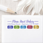 Pastel French Macaron Cookies Bakery Pastry Shop Etiket (Insitu)