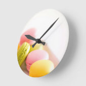 Pastel French Macaron Cookies Ronde Klok (Hoek)