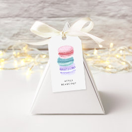 Pastel French Macarons Dank u Cadeaulabel