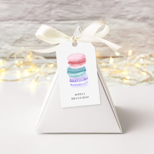 Pastel French Macarons Dank u Cadeaulabel