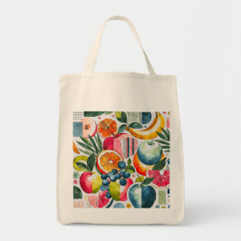 Pastel Fruit Symphony Tote Bag