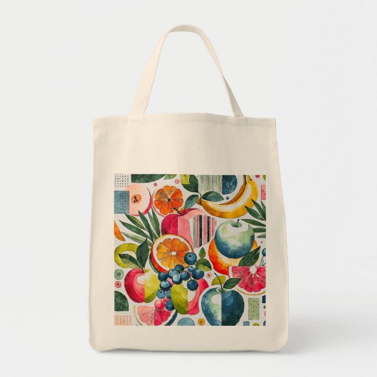 Pastel Fruit Symphony Tote Bag (Voorkant)