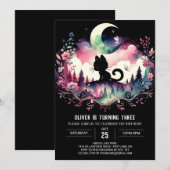 Pastel Fun Cat Verjaardag Kaart (Voorkant / Achterkant)