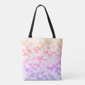 Pastel Funky Eclectische Boho Abstracte Bewolkte Z Tote Bag (Achterkant)