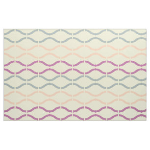 Pastel Funky Retro Geometrisch Patroon 3 Stof