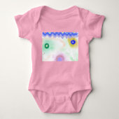 Pastel Galaxies Impressionist Art Baby Bodysuit (Voorkant)