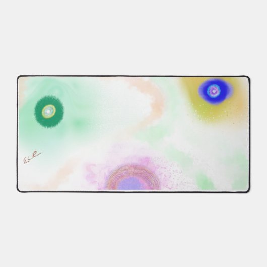 Pastel Galaxies Impressionist Art Desk Mat (Voorkant)