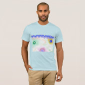 Pastel Galaxies Impressionist Art Men's T-Shirt (Voorkant volledig)