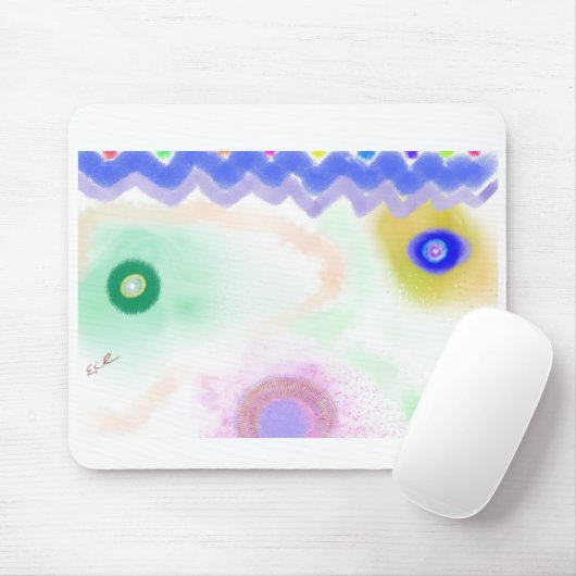 Pastel Galaxies Impressionist Art Mousepad Muismat (Met muis)