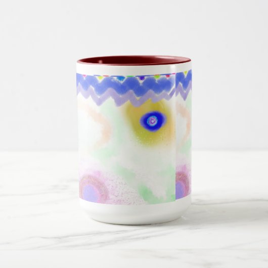 Pastel Galaxies Impressionist Art Mug Mok (Midden)