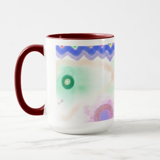 Pastel Galaxies Impressionist Art Mug Mok (Links)
