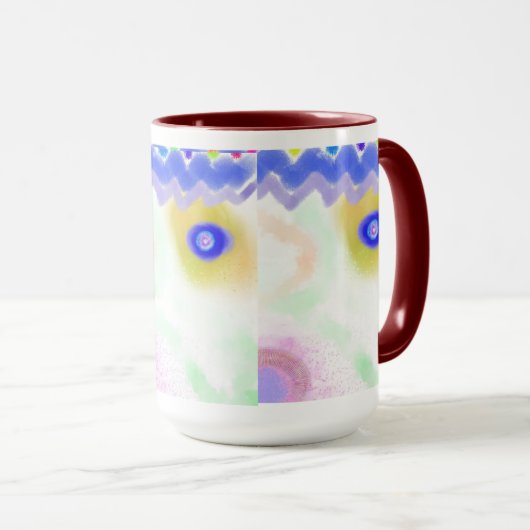 Pastel Galaxies Impressionist Art Mug Mok (Voorkant rechts)