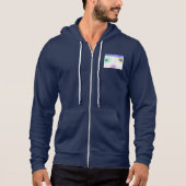 Pastel Galaxies Impressionist Men's Zip-Up Hoodie (Voorkant)