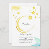 Pastel Galaxy Astro Avontuur Verjaardag Kaart (Voorkant / Achterkant)