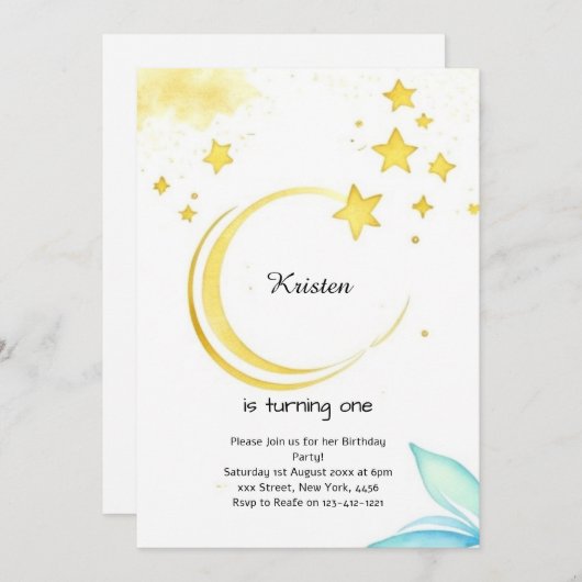 Pastel Galaxy Astro Avontuur Verjaardag Kaart (Voorkant / Achterkant)