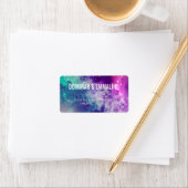 Pastel Galaxy bruiloft Adresetiketten Etiket (Insitu)