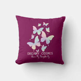 Pastel Galaxy Butterflies Dreamy Aesthetic Kussen