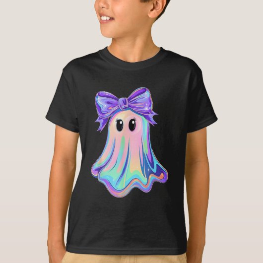 Pastel Galaxy Ghost Halloween Girl Kinder Ghost Co T-shirt (Voorkant)