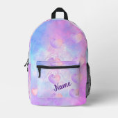 Pastel Galaxy Heart Dance Rugzak – Aangepaste naam (Voorkant)