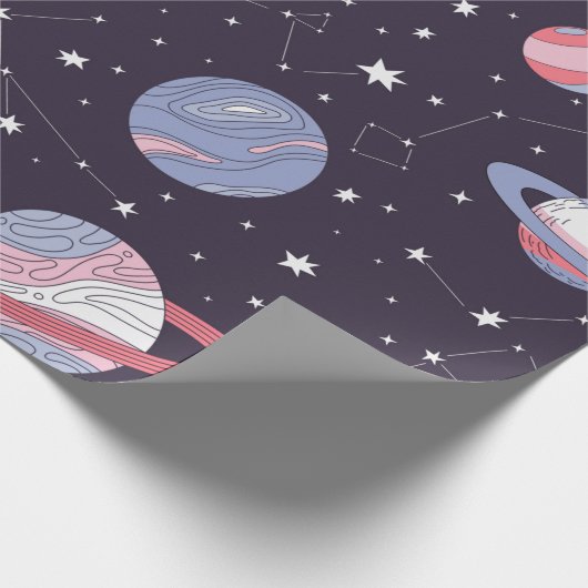 Pastel Galaxy inpakpapier (Hoek)