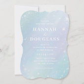 Pastel Galaxy Iridescent Weddenschap Kaart (Voorkant)