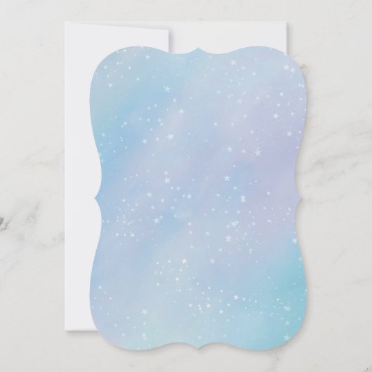 Pastel Galaxy Iridescent Weddenschap Kaart (Achterkant)