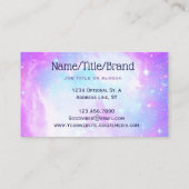 Pastel Galaxy Nebula Visitekaartje (Achterkant)