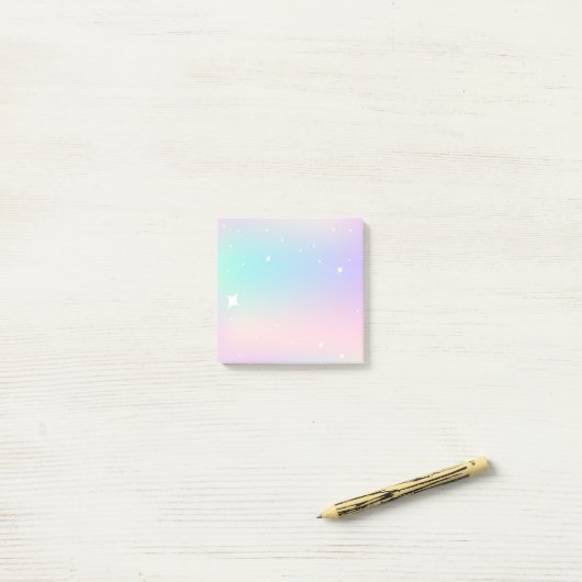 Pastel Galaxy Notitieblok Post-it® Notes (Op bureau)
