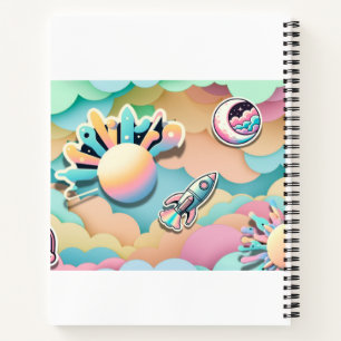 Pastel Galaxy Notitieboek
