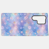 Pastel Galaxy Paw Prints – Schattigee Kosmische Pe Samsung Galaxy Hoesje (Achterkant horizontaal)