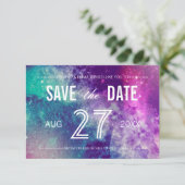 Pastel Galaxy Sla de datumkaarten op Save The Date (Staand voorkant)