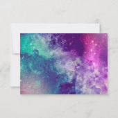 Pastel Galaxy Sla de datumkaarten op Save The Date (Achterkant)