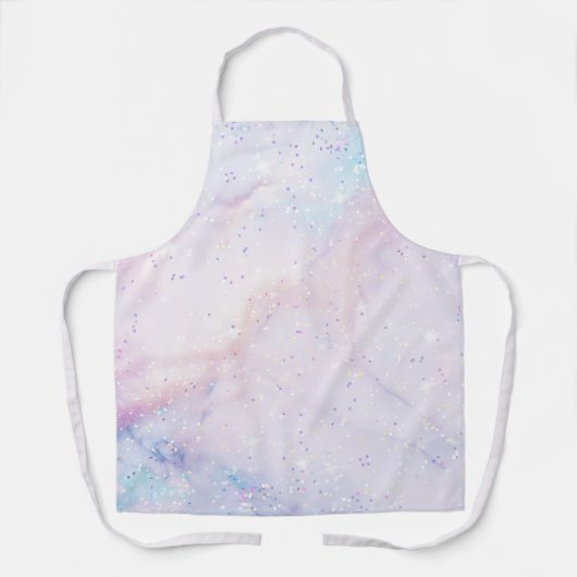 Pastel Galaxy Stardust Apron Schort (Voorkant)
