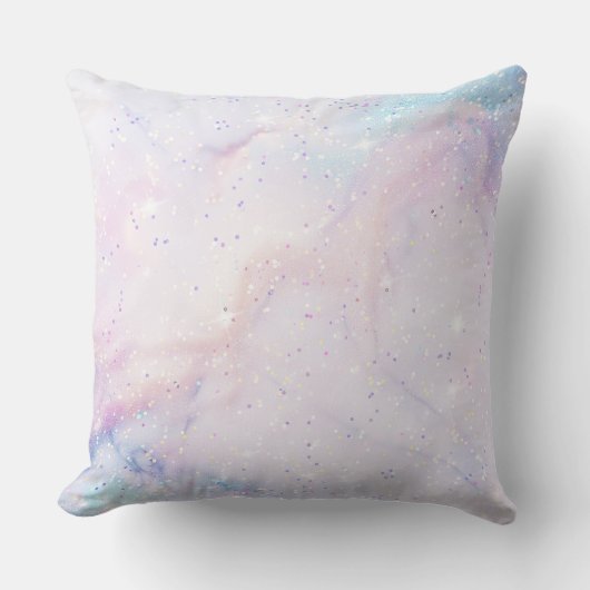 Pastel Galaxy Sterrenstof Worp Kussen (Voorkant)