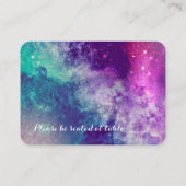 Pastel Galaxy Trouwplaats kaarten Plaatskaartje (Achterkant)