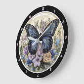 Pastel Garden" - Blauwe Vlinder Grote Klok (Hoek)