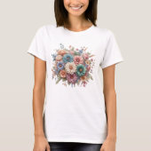 Pastel Garden Bliss T-shirt (Voorkant)