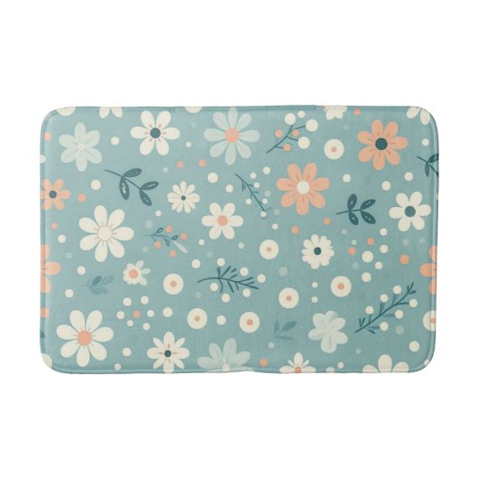 Pastel Garden Delight Badmat (Voorkant)