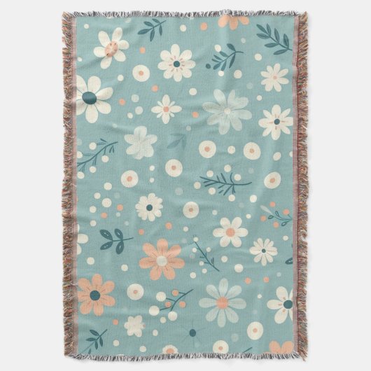 Pastel Garden Delight Deken (Voorkant Verticaal)