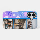 Pastel Garden Delight Fotocollage iPhone 16 Hoesje (Achterkant horizontaal)