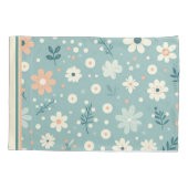 Pastel Garden Delight Kussensloop (Achterkant-Links)