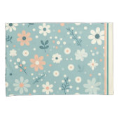 Pastel Garden Delight Kussensloop (Voorkant-Rechts)