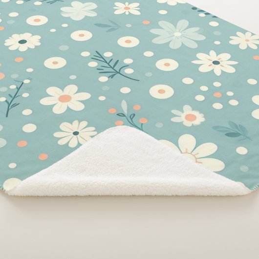 Pastel Garden Delight Sherpa Deken (3/4)