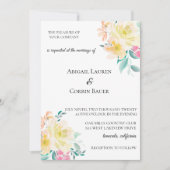 Pastel Garden Floral Weddenschap Kaart (Voorkant)