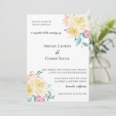 Pastel Garden Floral Weddenschap Kaart (Staand voorkant)