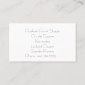 Pastel Garden Flowers Visitekaartje (Achterkant)