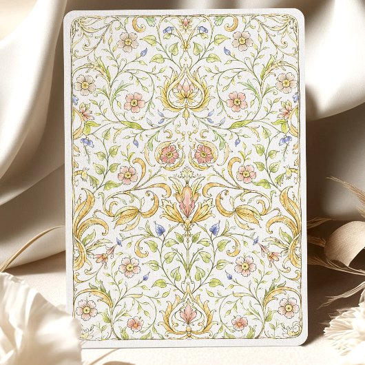 Pastel Garden Lijst Rococo bruiloft Kaart