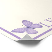 Pastel Garden theefeestje placemat Poster (Hoek)