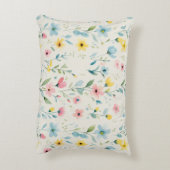 pastel garden watercolor florals accent kussen (Achterkant (Verticaal))